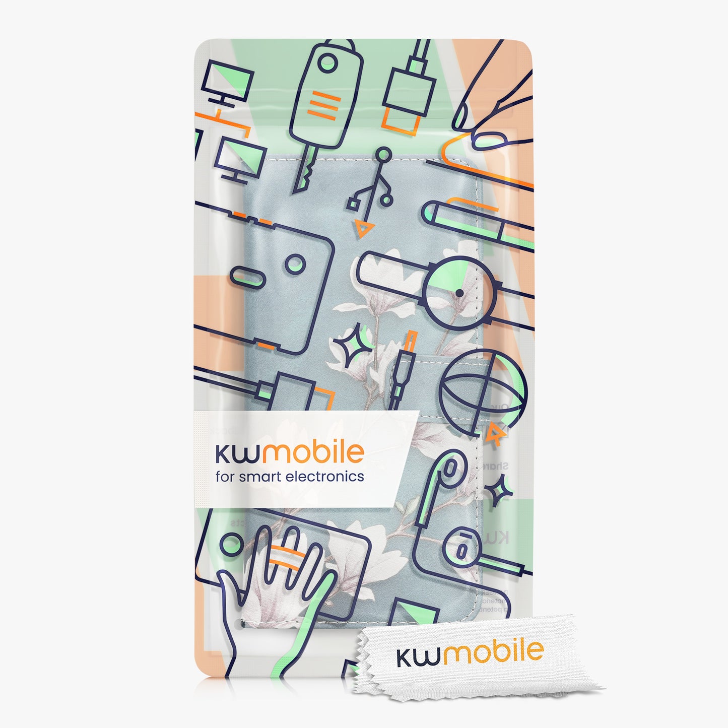 kwmobile Wallet Case kompatibel mit Xiaomi Mi Max 3 Hülle - Cover mit Ständer und Kartenfächern