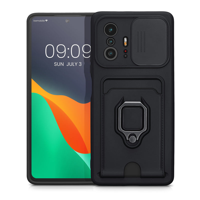 kwmobile Handyhülle kompatibel mit Xiaomi 11T / 11T Pro - Softcase mit Kameraschutz - Kartenfach