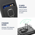 kwmobile Handyhülle kompatibel mit Xiaomi 11T / 11T Pro - Softcase mit Kameraschutz - Kartenfach