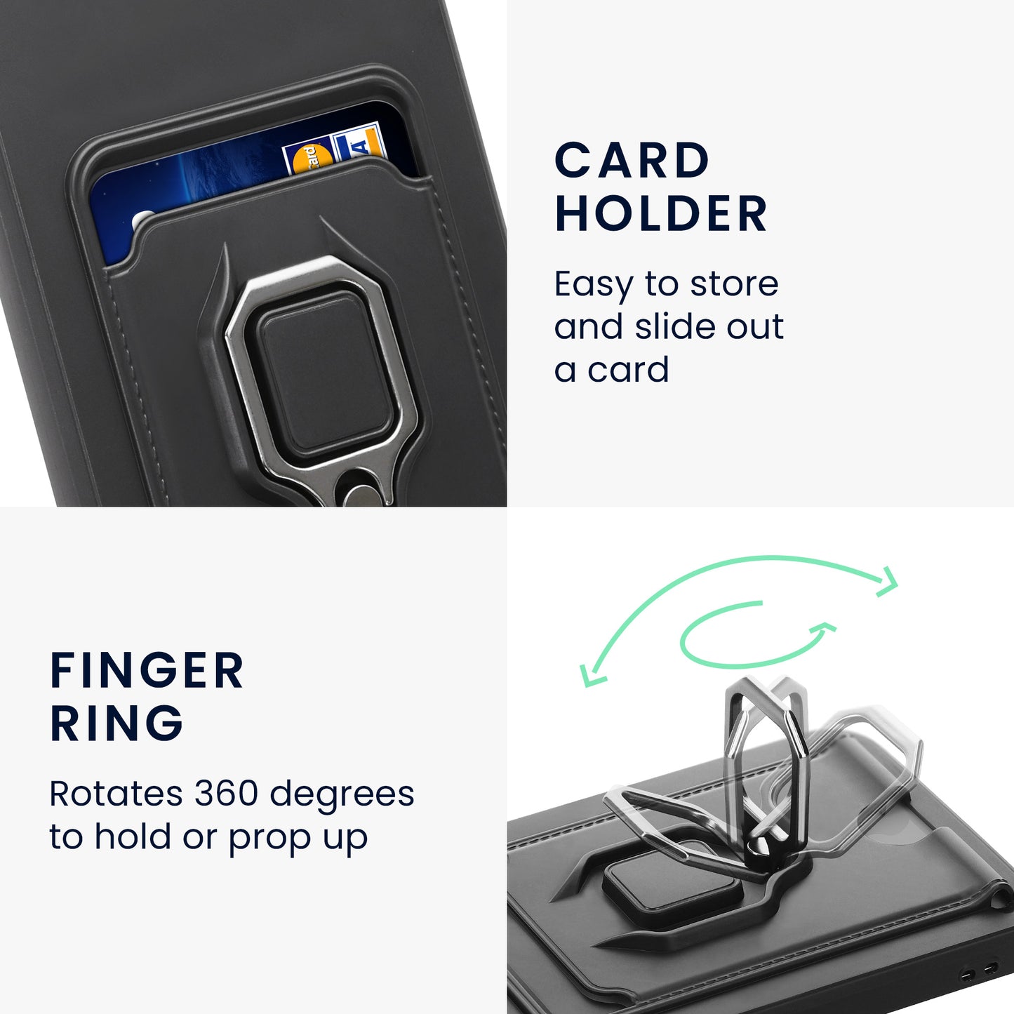 kwmobile Handyhülle kompatibel mit Xiaomi 11T / 11T Pro - Softcase mit Kameraschutz - Kartenfach