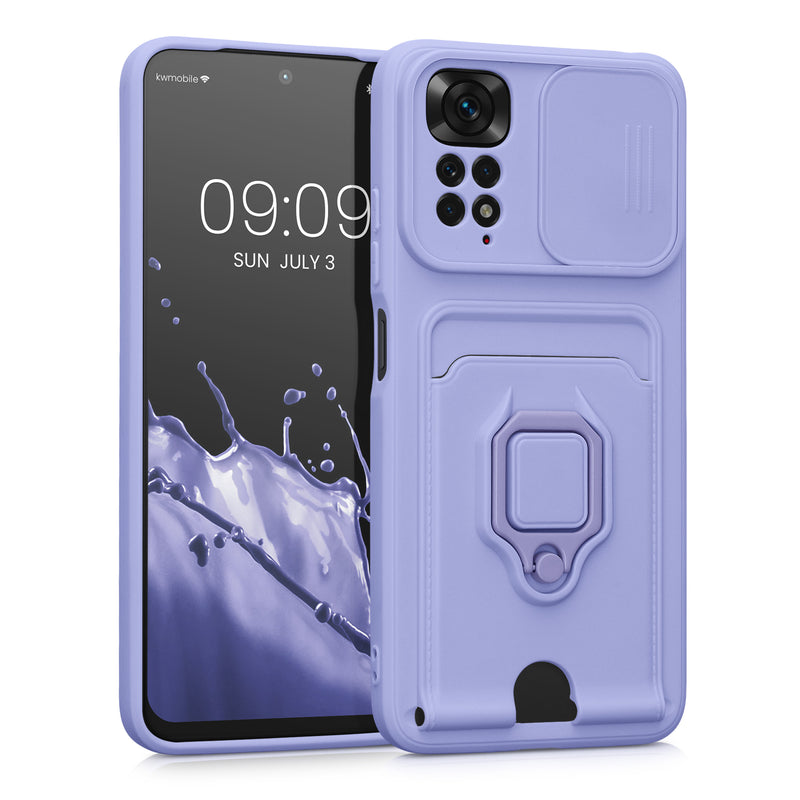 kwmobile Handyhülle kompatibel mit Xiaomi Redmi Note 11 / Note 11S Softcase mit Kameraschutz Kartenfach