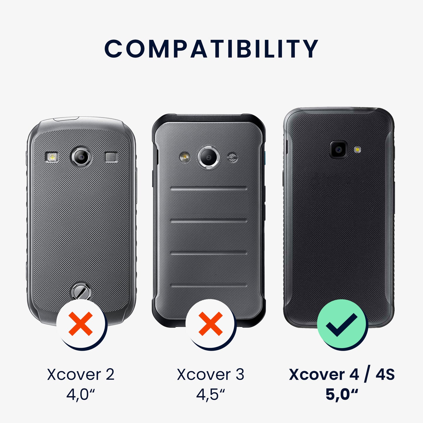 kwmobile Necklace Case kompatibel mit Samsung Galaxy Xcover 4 / 4S Hülle