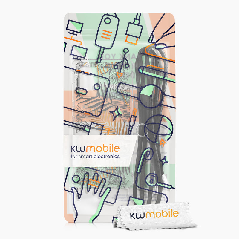 kwmobile Necklace Case kompatibel mit Samsung Galaxy A52 / A52 5G / A52s 5G Hülle Silikon Cover mit Handykette Transparent Dschungel