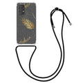 kwmobile Necklace Case kompatibel mit Samsung Galaxy A52 / A52 5G / A52s 5G Hülle Silikon Cover mit Handykette Transparent Dschungel