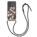 kwmobile Necklace Case kompatibel mit Samsung Galaxy A52 / A52 5G / A52s 5G Hülle Silikon Cover mit Handykette Transparent Dschungel