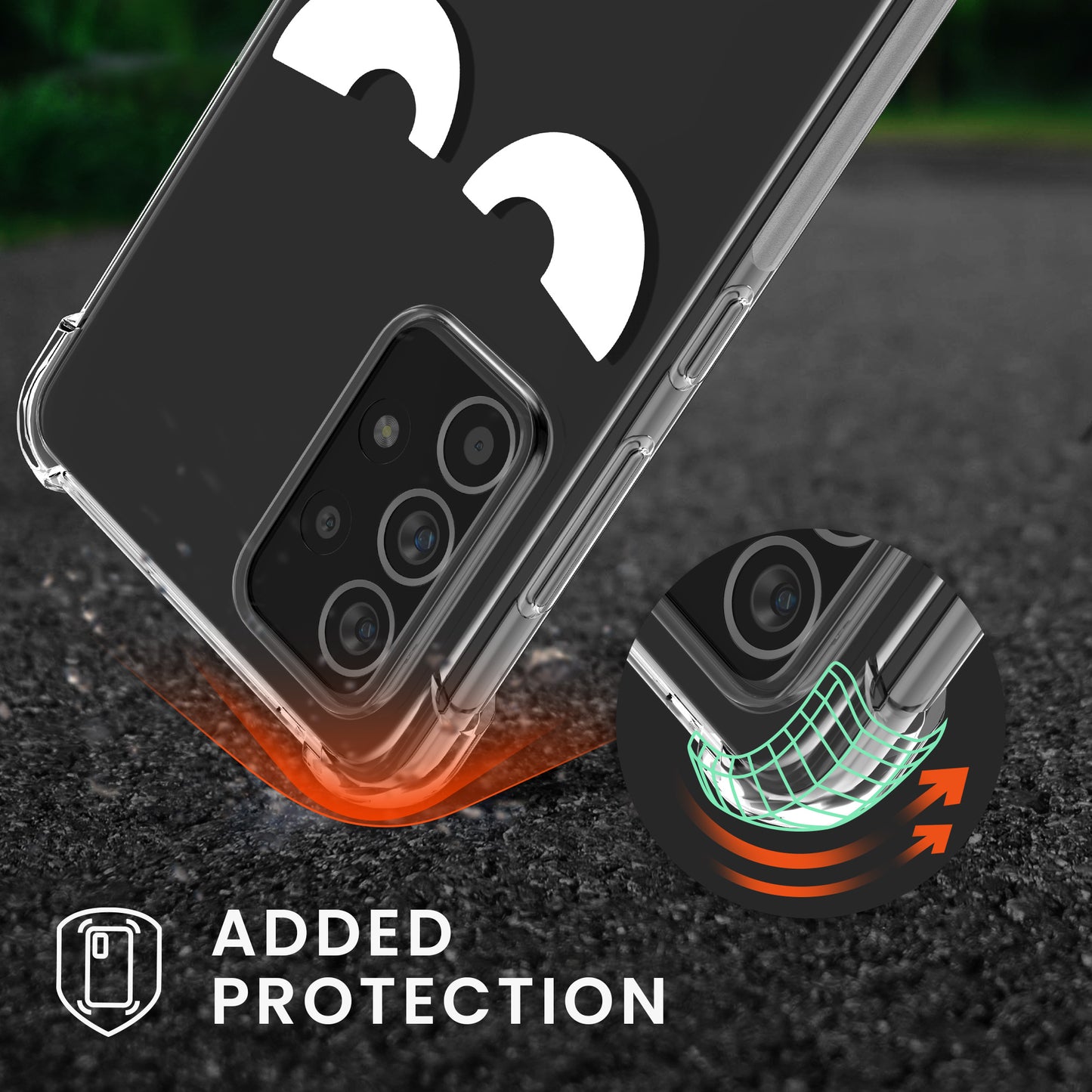 kwmobile Necklace Case kompatibel mit Samsung Galaxy A52 / A52 5G / A52s 5G Hülle Silikon Cover mit Handykette Transparent Dschungel