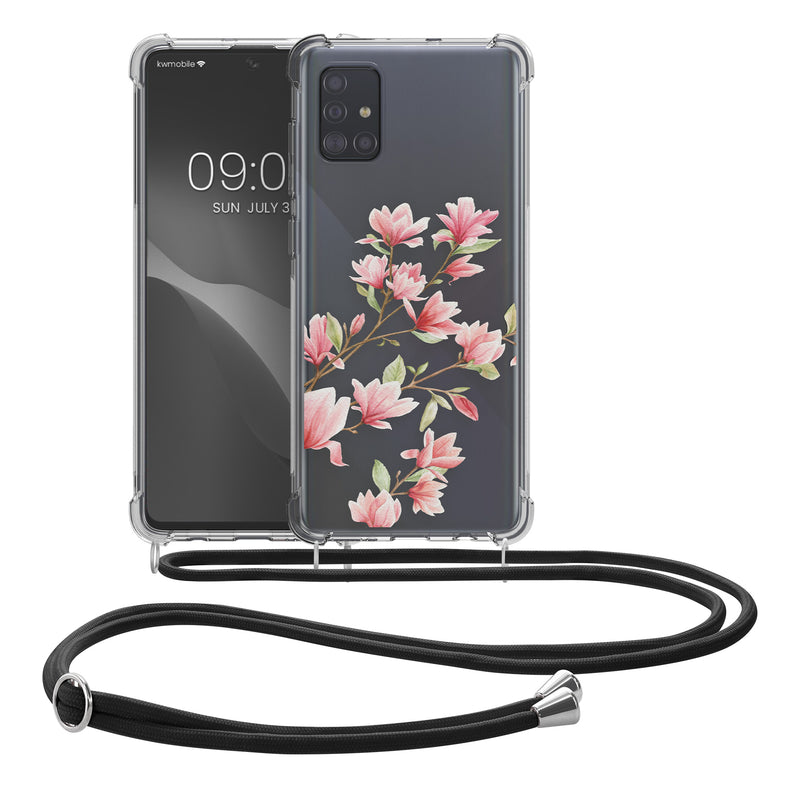 kwmobile Necklace Case kompatibel mit Samsung Galaxy A71 Hülle Silikon Cover mit Handykette