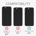 kwmobile Hülle kompatibel mit Apple iPhone 13 Pro - Handyhülle mit Kartenfach