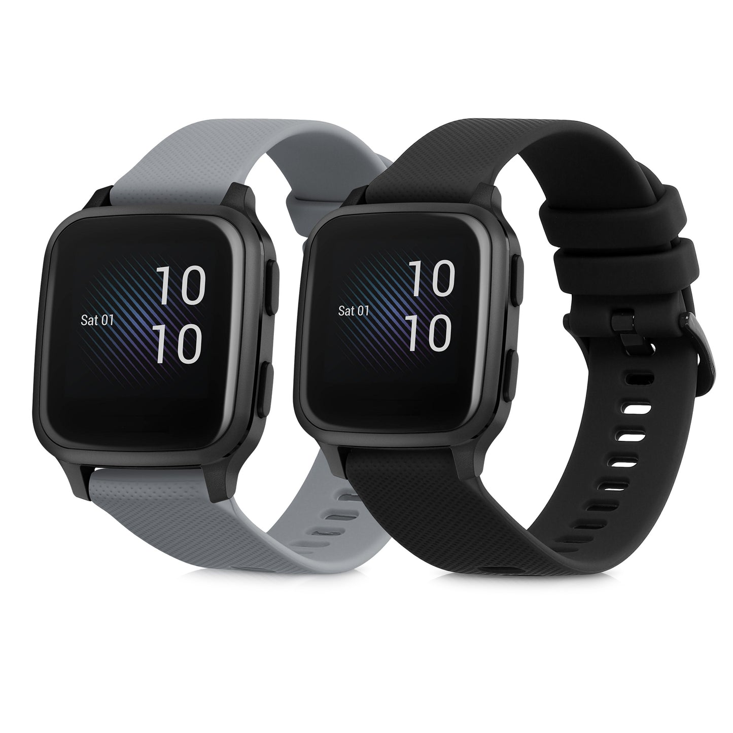 kwmobile Uhrenarmband für Garmin Venu Sq Music / Sq Armband Fitnesstracker Band Set Ersatzarmband Smartwatch