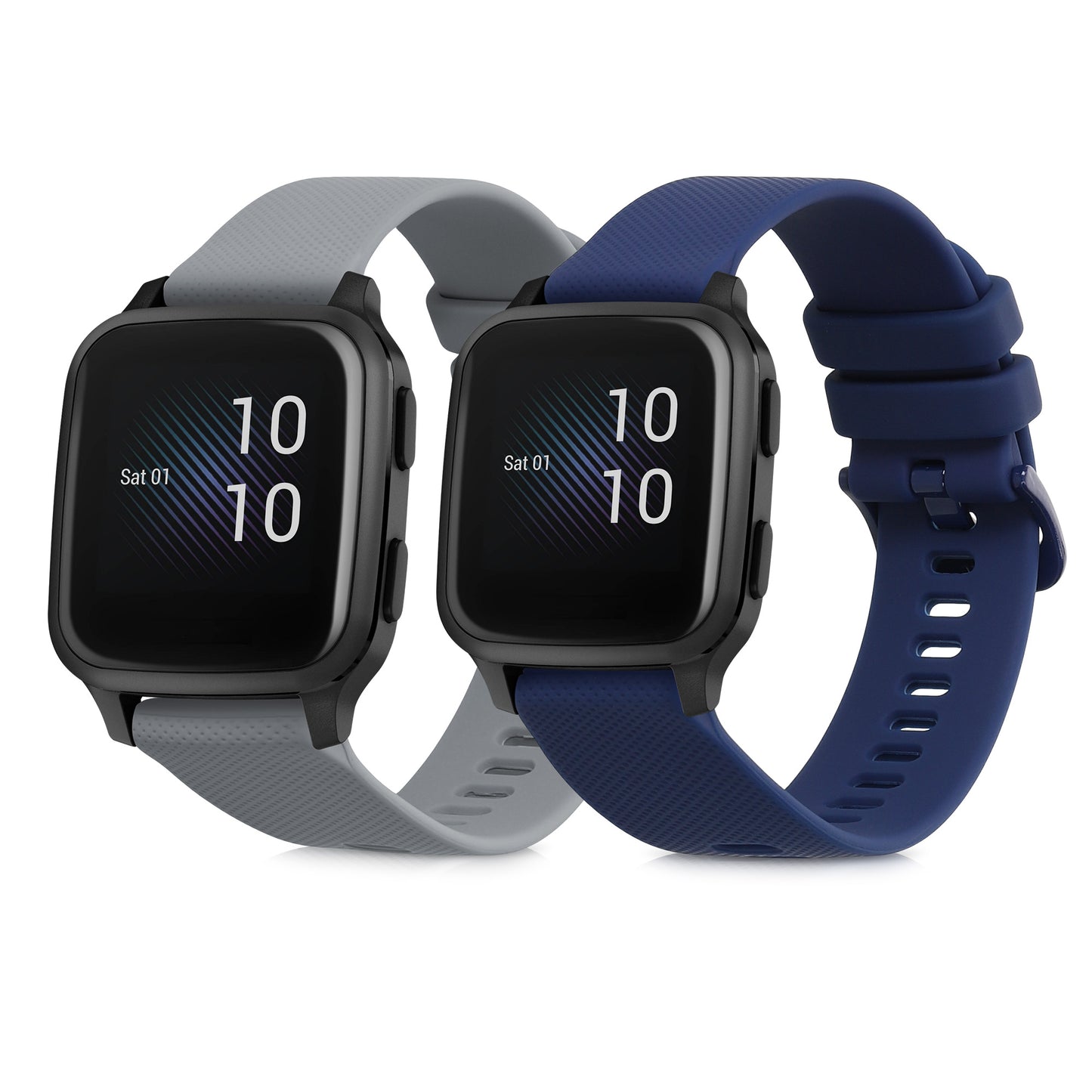 kwmobile Uhrenarmband für Garmin Venu Sq Music / Sq Armband Fitnesstracker Band Set Ersatzarmband Smartwatch