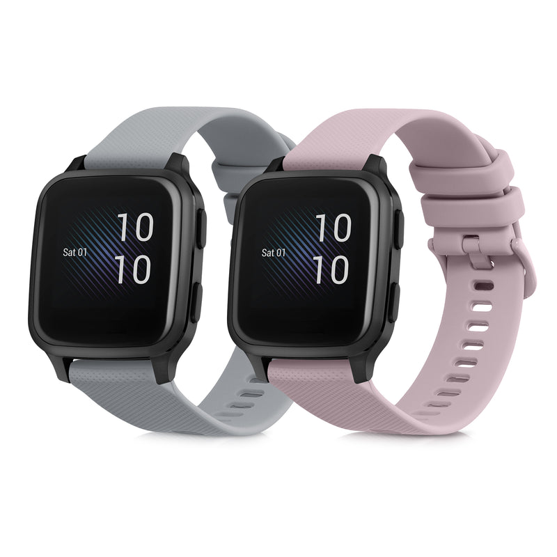 kwmobile Uhrenarmband für Garmin Venu Sq Music / Sq Armband Fitnesstracker Band Set Ersatzarmband Smartwatch