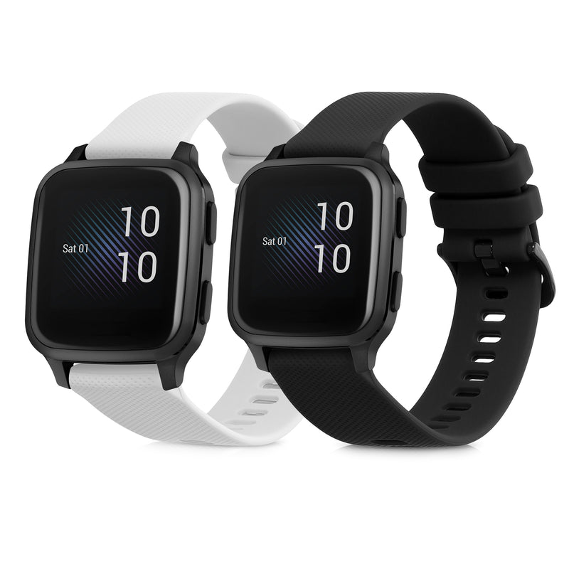 kwmobile Uhrenarmband für Garmin Venu Sq Music / Sq Armband Fitnesstracker Band Set Ersatzarmband Smartwatch