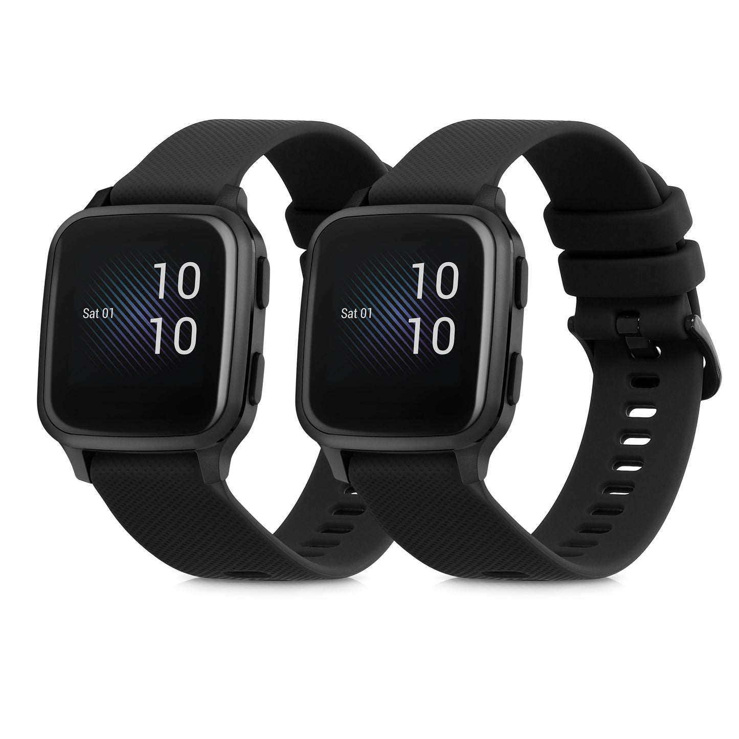 kwmobile Uhrenarmband für Garmin Venu Sq Music / Sq Armband Fitnesstracker Band Set Ersatzarmband Smartwatch
