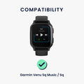 kwmobile Uhrenarmband für Garmin Venu Sq Music / Sq Armband Fitnesstracker Band Set Ersatzarmband Smartwatch