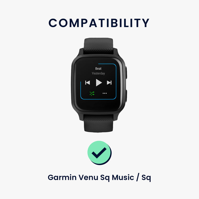 kwmobile Uhrenarmband für Garmin Venu Sq Music / Sq Armband Fitnesstracker Band Set Ersatzarmband Smartwatch