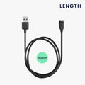 kwmobile USB Kabel Charger kompatibel mit Garmin Venu 2 Plus / Fenix 7 / Fenix 5 / Forerunner 745 935 945 45 245 / Instinct Ladekabel - Smart Watch Ersatzkabel - Fitnesstracker Aufladekabel