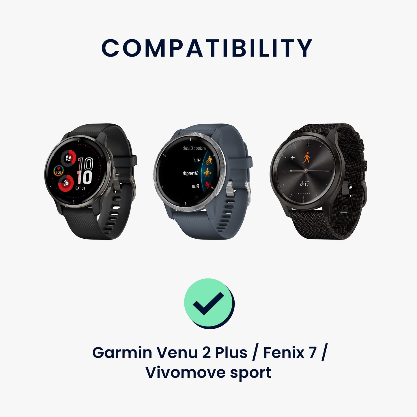 kwmobile USB Kabel Charger kompatibel mit Garmin Venu 2 Plus / Fenix 7 / Fenix 5 / Forerunner 745 935 945 45 245 / Instinct Ladekabel - Smart Watch Ersatzkabel - Fitnesstracker Aufladekabel