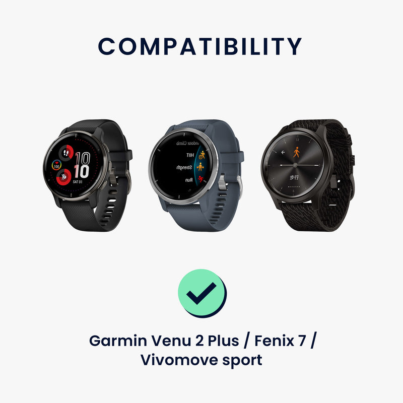 kwmobile USB Kabel Charger kompatibel mit Garmin Venu 2 Plus / Fenix 7 / Fenix 5 / Forerunner 745 935 945 45 245 / Instinct Ladekabel - Smart Watch Ersatzkabel - Fitnesstracker Aufladekabel