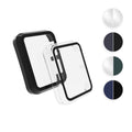 kwmobile 2x Cover kompatibel mit Huawei Watch D Hülle - Fullbody Fitnesstracker Case Set aus Glas - Transparent Grün Transparent  [dsg05]