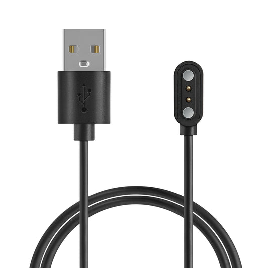 kwmobile USB Kabel Charger kompatibel mit Ticwatch GTH / Oppo Watch Free Ladekabel - Smart Watch Ersatzkabel - Fitnesstracker Aufladekabel in Schwarz Schwarz  