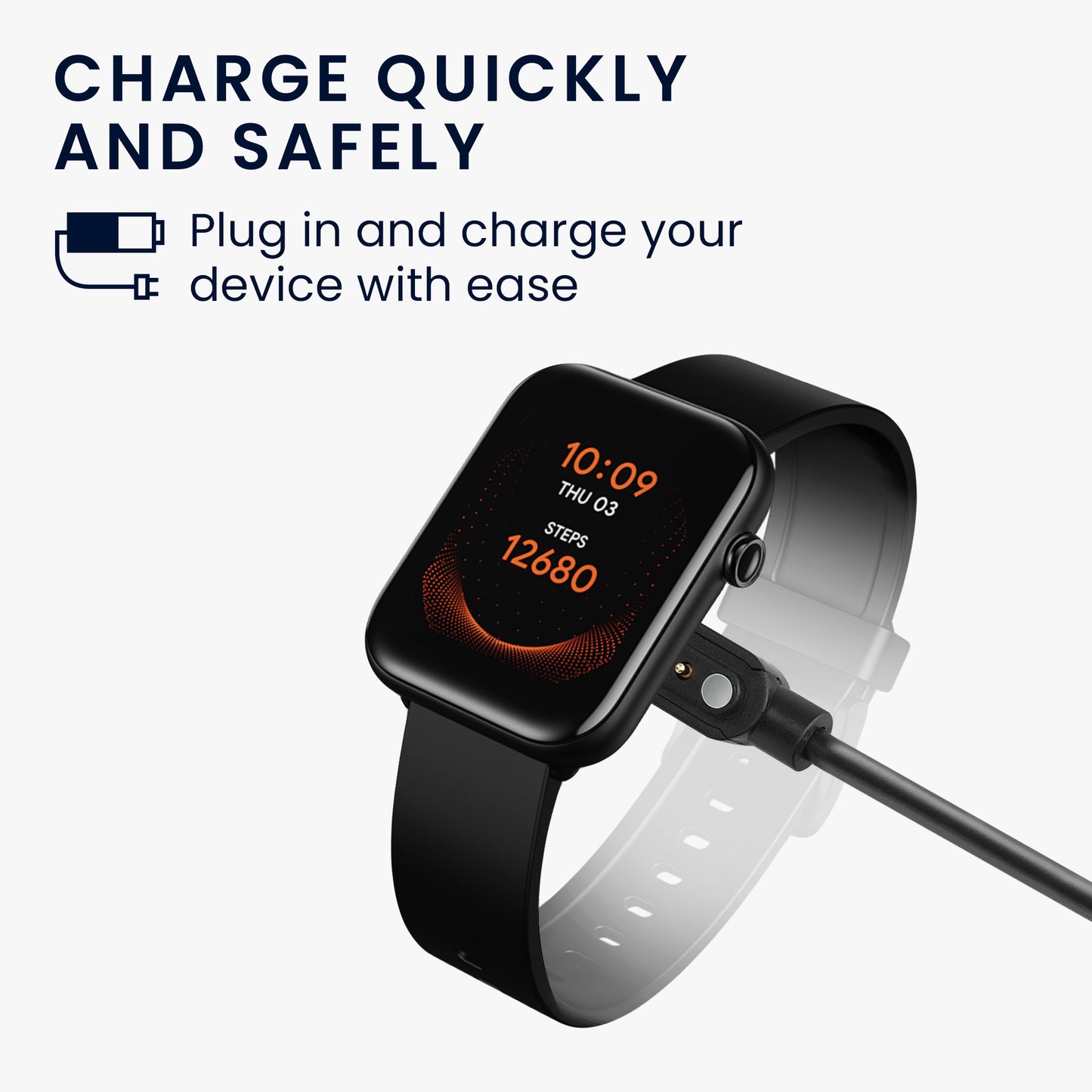 kwmobile USB Kabel Charger kompatibel mit Ticwatch GTH / Oppo Watch Free Ladekabel Smart Watch Ersatzkabel Fitnesstracker Aufladekabel