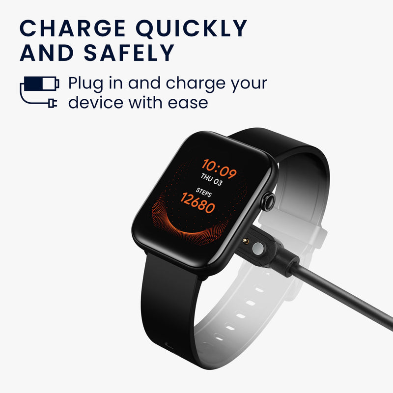 kwmobile USB Kabel Charger kompatibel mit Ticwatch GTH / Oppo Watch Free Ladekabel Smart Watch Ersatzkabel Fitnesstracker Aufladekabel