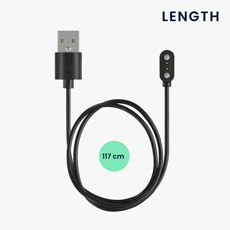 kwmobile USB Kabel Charger kompatibel mit Ticwatch GTH / Oppo Watch Free Ladekabel Smart Watch Ersatzkabel Fitnesstracker Aufladekabel