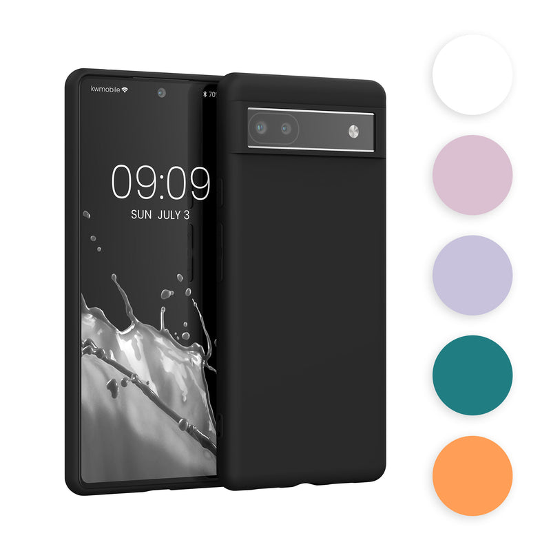 kwmobile Hülle kompatibel mit Google Pixel 6a Hülle - weiches TPU Silikon Case - Cover geeignet für kabelloses Laden - Neon Pink Neon Pink  