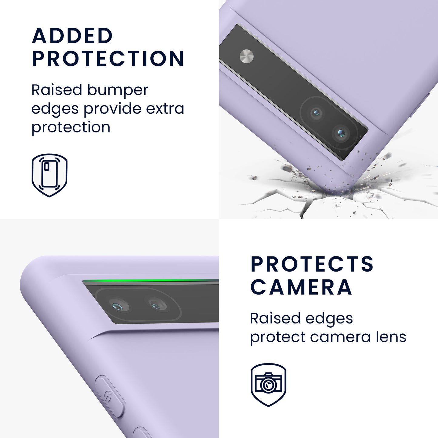 kwmobile Handyhülle für Google Pixel 6a Schutzhülle Cover