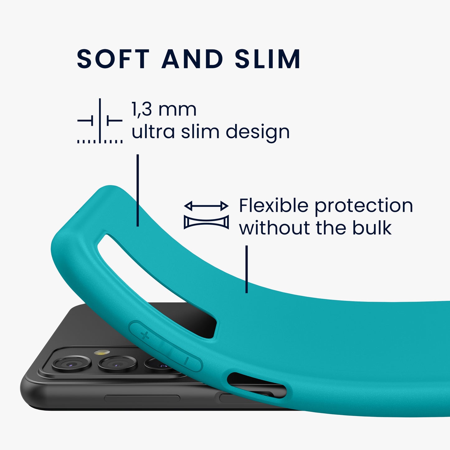 TPU Hülle für Samsung Galaxy M23 5G in Dunkler Schiefer