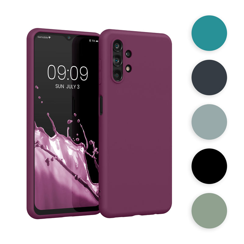 kwmobile Hülle kompatibel mit Samsung Galaxy A13 4G Hülle - weiches TPU Silikon Case - Cover geeignet für kabelloses Laden - Antique Stone Antique Stone  