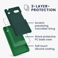 kwmobile Handyhülle für Google Pixel 6a Case kabelloses Laden