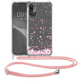 kwmobile Necklace Case kompatibel mit Xiaomi Redmi Note 10 5G Hülle Silikon Cover mit Handykette