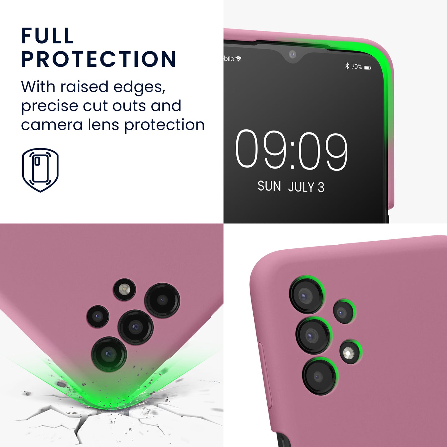kwmobile Hülle kompatibel mit Samsung Galaxy A13 4G - Handyhülle - Handy Case