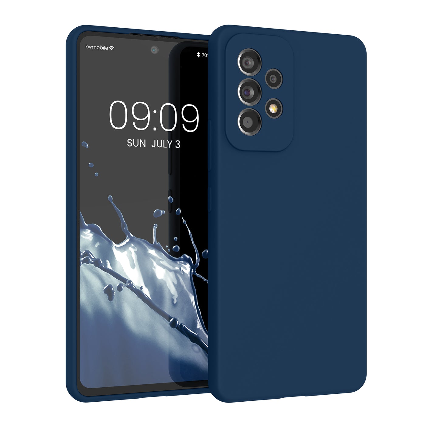kwmobile Handyhülle für Samsung Galaxy A53 5G Hülle - Case Silikon - Kabelloses Laden - Schutzhülle Cover