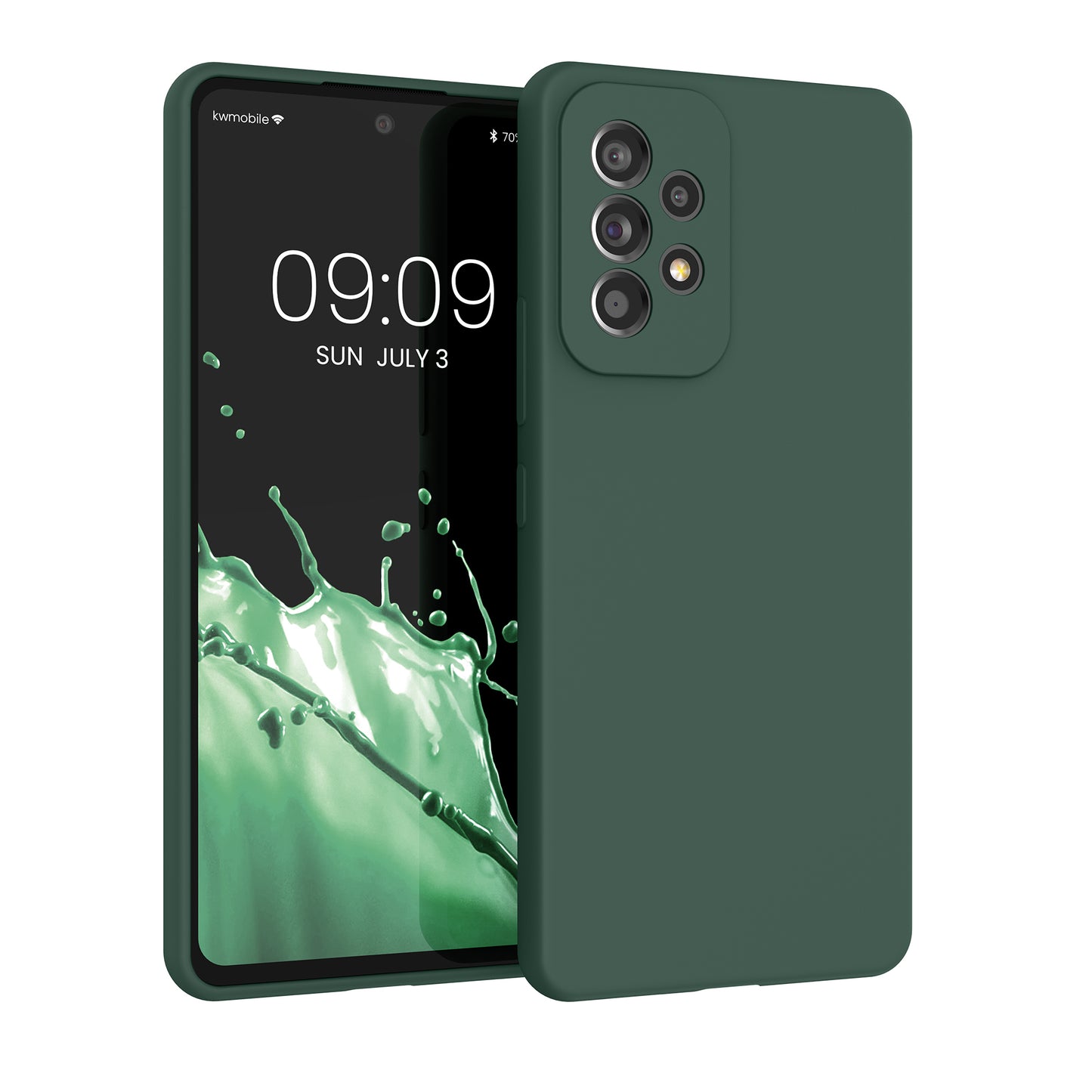 kwmobile Handyhülle für Samsung Galaxy A53 5G Hülle - Case Silikon - Kabelloses Laden - Schutzhülle Cover