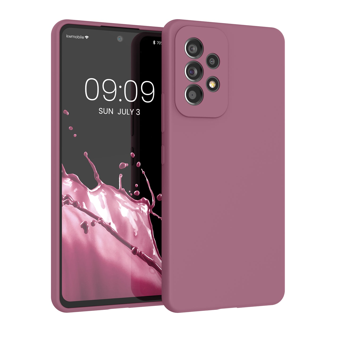 kwmobile Handyhülle für Samsung Galaxy A53 5G Hülle - Case Silikon - Kabelloses Laden - Schutzhülle Cover