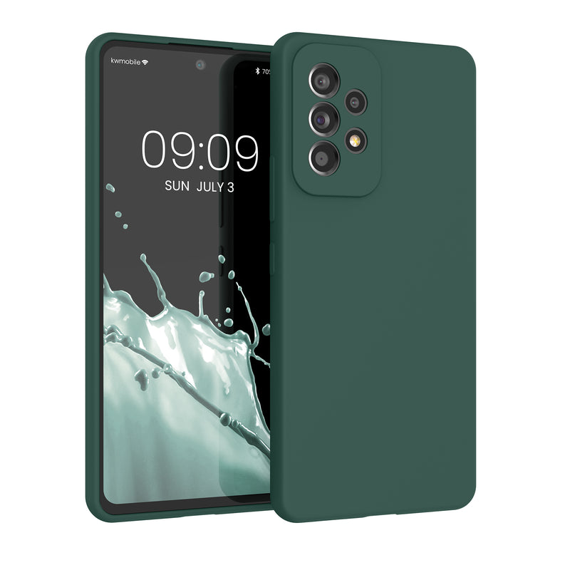 kwmobile Handyhülle für Samsung Galaxy A53 5G Hülle - Case Silikon - Kabelloses Laden - Schutzhülle Cover
