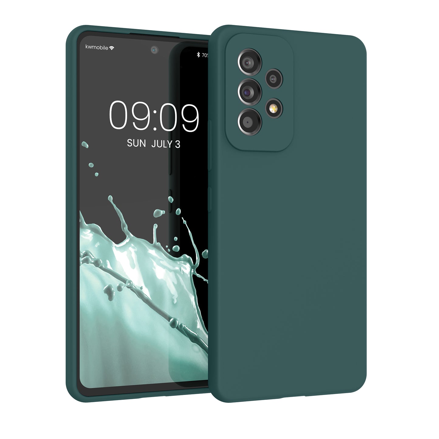 kwmobile Handyhülle für Samsung Galaxy A53 5G Hülle - Case Silikon - Kabelloses Laden - Schutzhülle Cover