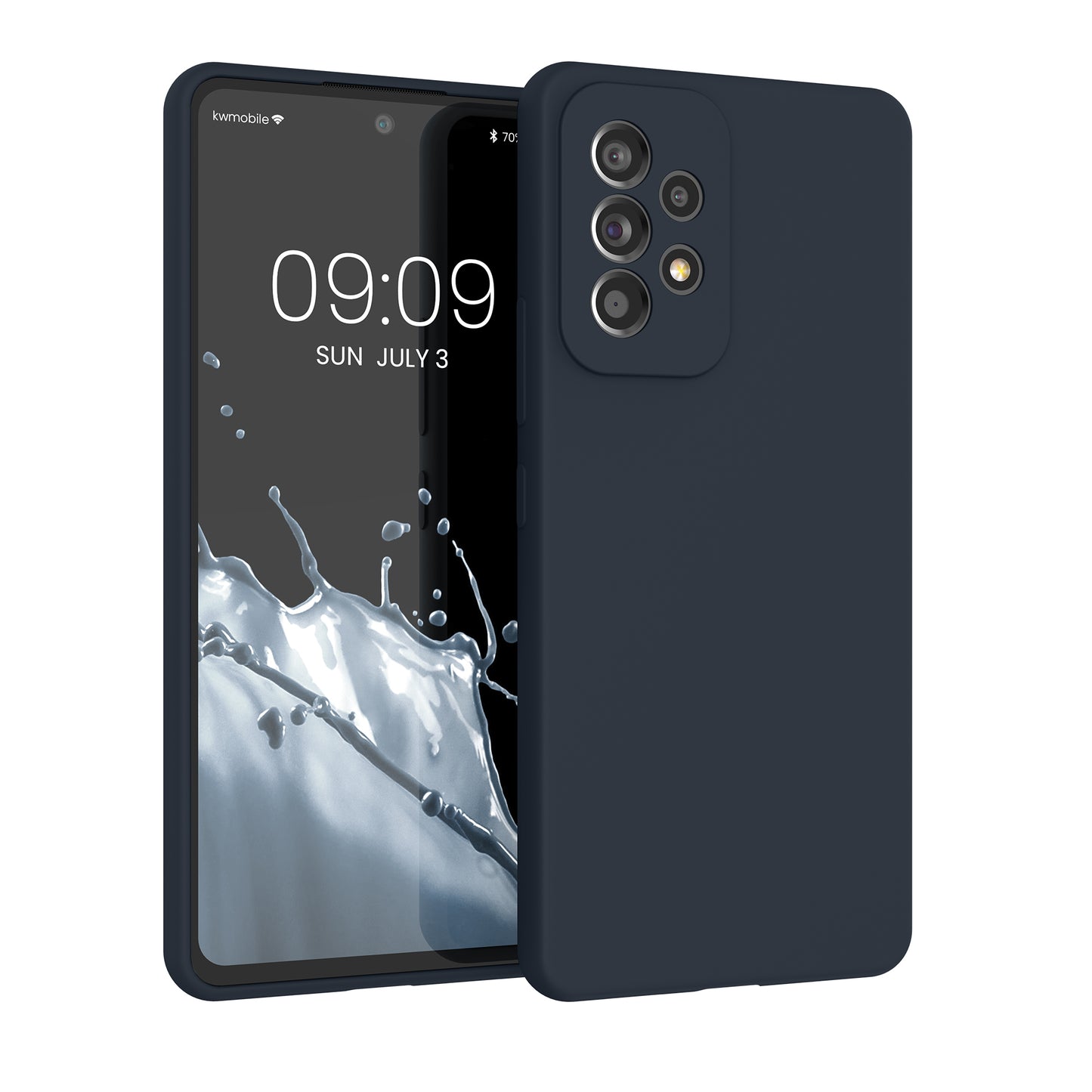 kwmobile Handyhülle für Samsung Galaxy A53 5G Hülle - Case Silikon - Kabelloses Laden - Schutzhülle Cover