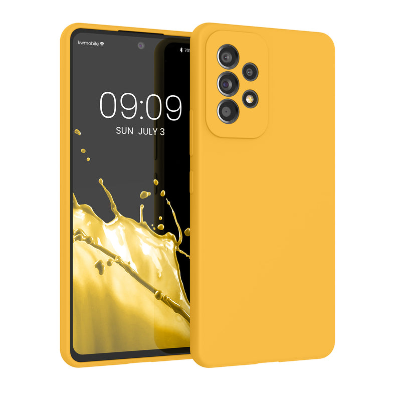kwmobile Handyhülle für Samsung Galaxy A53 5G Hülle - Case Silikon - Kabelloses Laden - Schutzhülle Cover