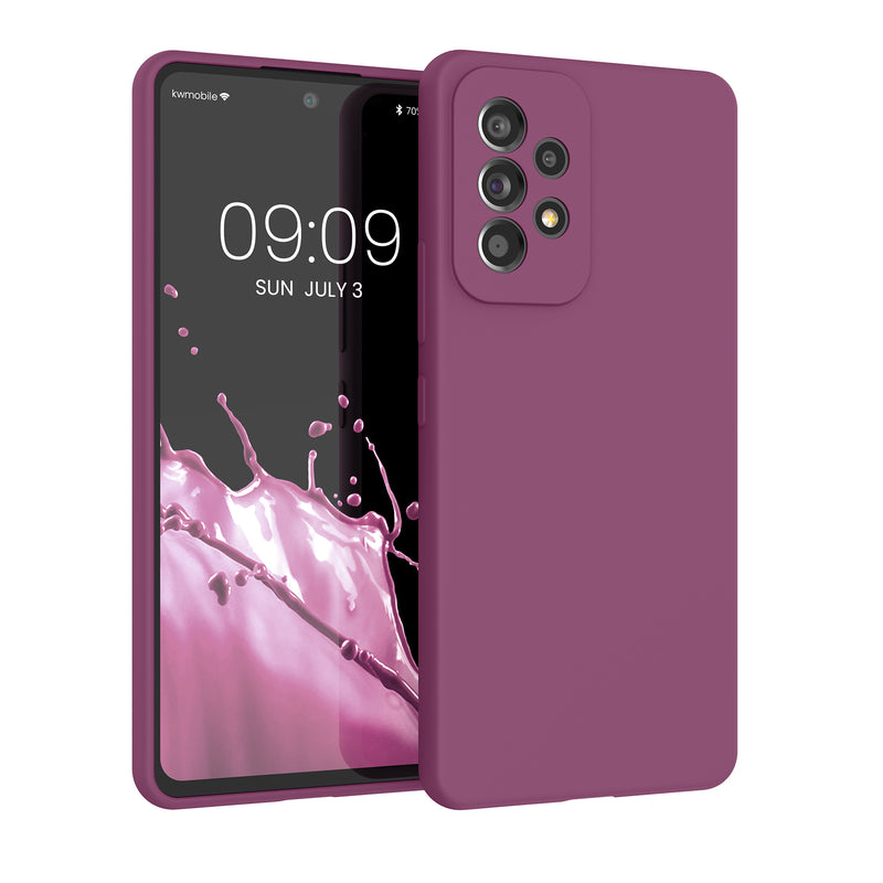 kwmobile Handyhülle für Samsung Galaxy A53 5G Hülle - Case Silikon - Kabelloses Laden - Schutzhülle Cover