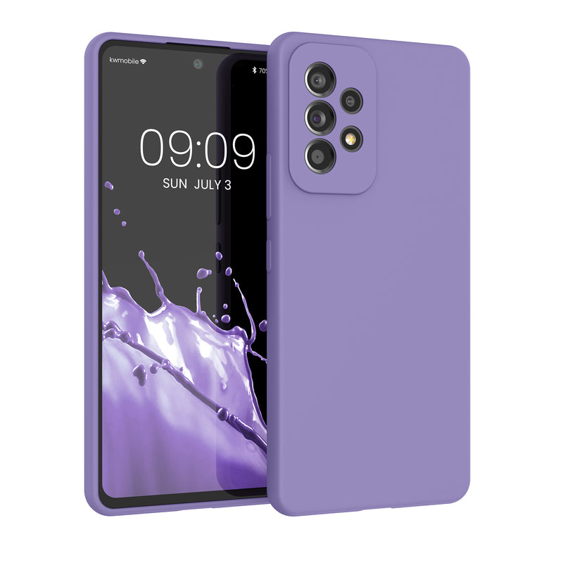 kwmobile Handyhülle für Samsung Galaxy A53 5G Hülle - Case Silikon - Kabelloses Laden - Schutzhülle Cover