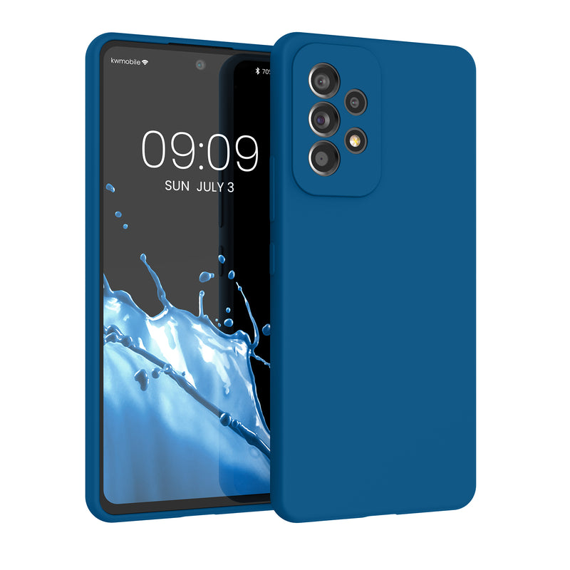 kwmobile Handyhülle für Samsung Galaxy A53 5G Hülle - Case Silikon - Kabelloses Laden - Schutzhülle Cover