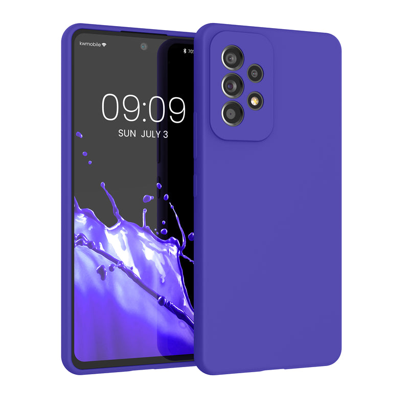 kwmobile Handyhülle für Samsung Galaxy A53 5G Hülle - Case Silikon - Kabelloses Laden - Schutzhülle Cover