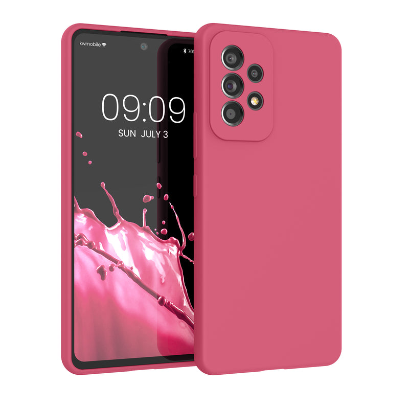 kwmobile Handyhülle für Samsung Galaxy A53 5G Hülle - Case Silikon - Kabelloses Laden - Schutzhülle Cover