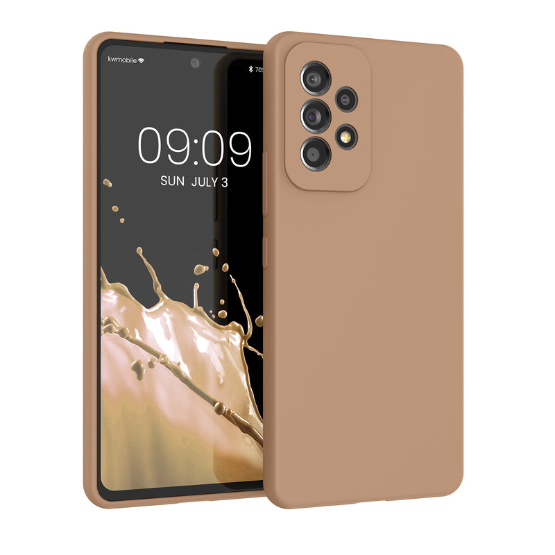 kwmobile Handyhülle für Samsung Galaxy A53 5G Hülle - Case Silikon - Kabelloses Laden - Schutzhülle Cover