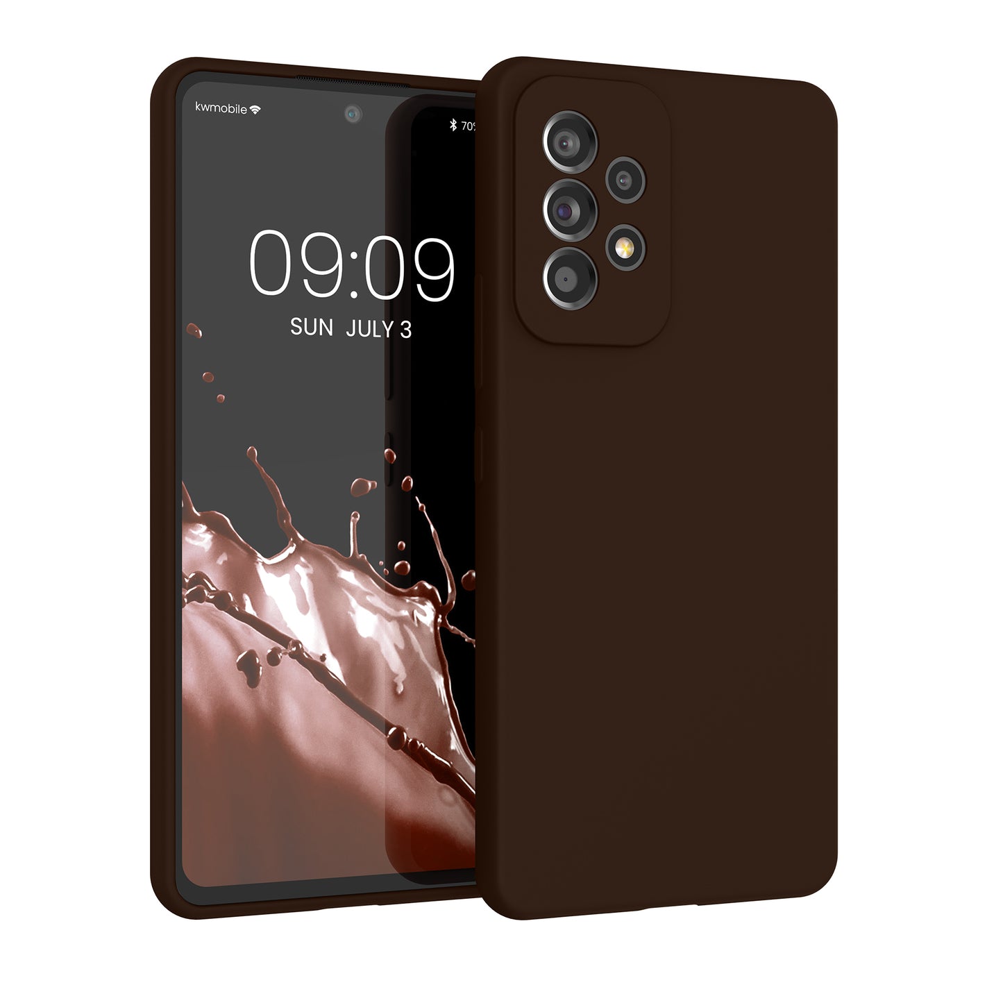 kwmobile Handyhülle für Samsung Galaxy A53 5G Hülle - Case Silikon - Kabelloses Laden - Schutzhülle Cover