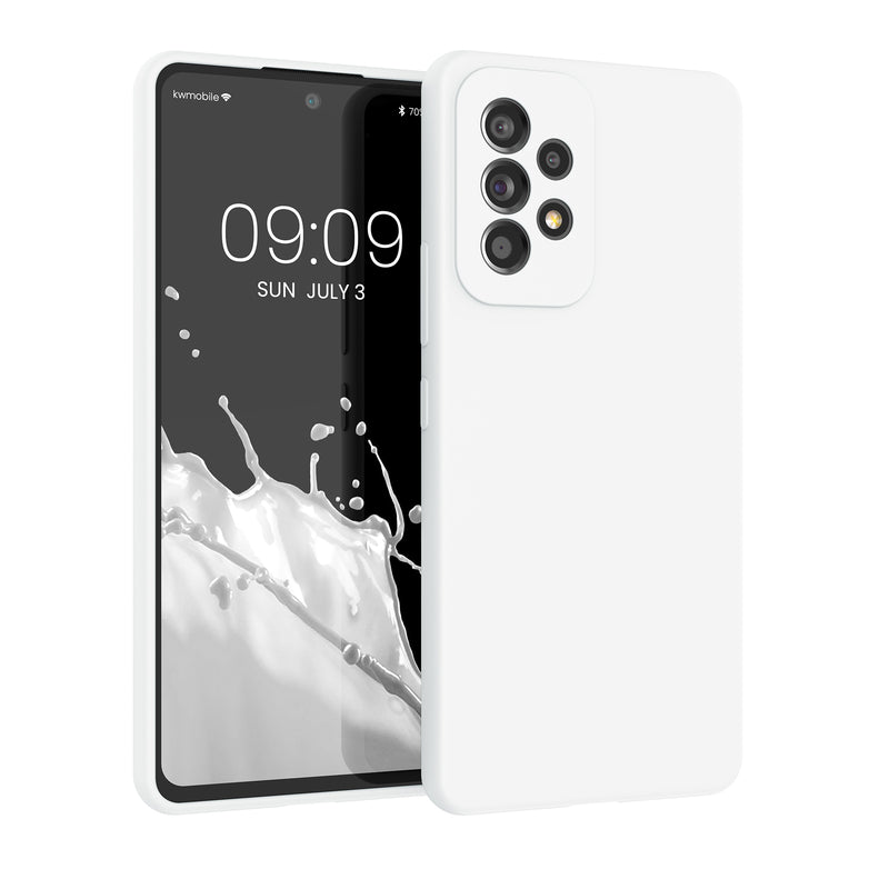 kwmobile Handyhülle für Samsung Galaxy A53 5G Hülle - Case Silikon - Kabelloses Laden - Schutzhülle Cover