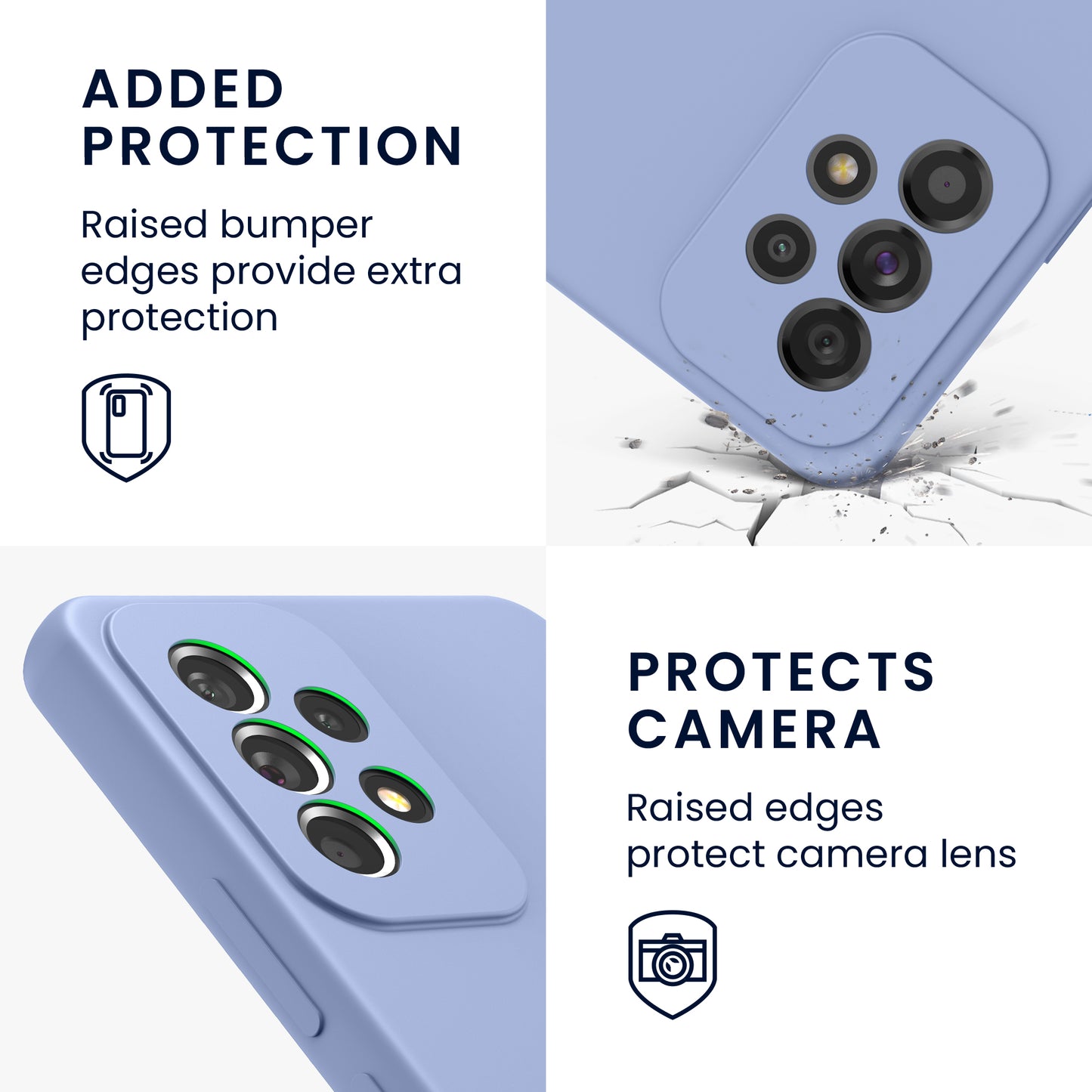 kwmobile Handyhülle für Samsung Galaxy A53 5G Hülle - Case Silikon - Kabelloses Laden - Schutzhülle Cover
